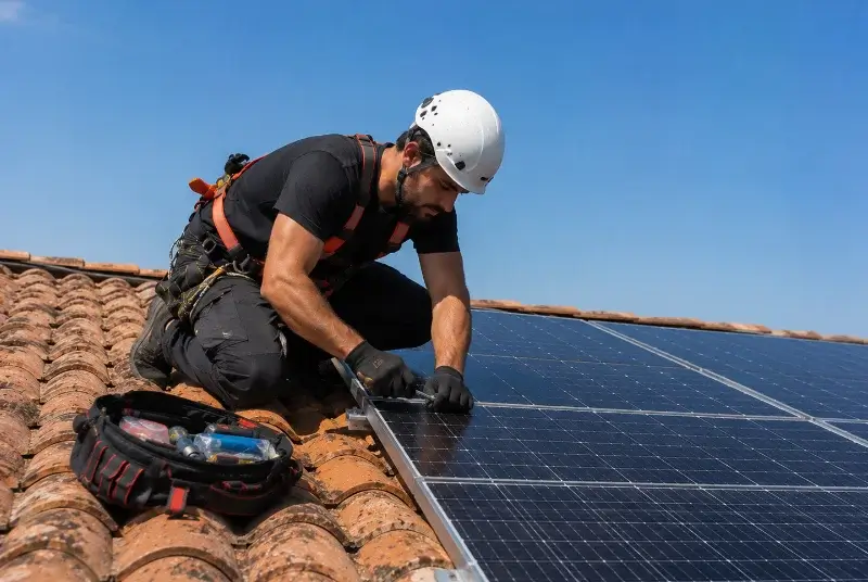 Maintenance et monitoring de panneaux solaires à Montmiral