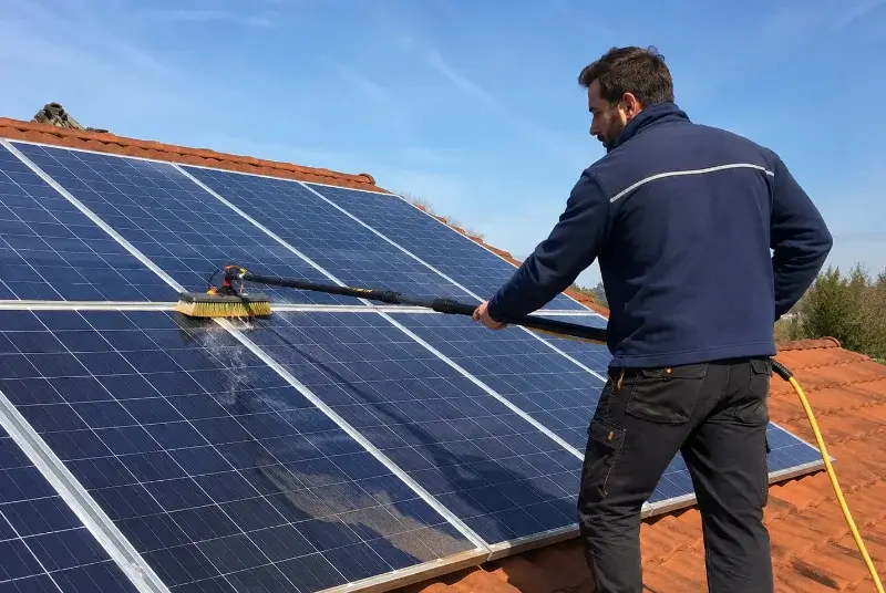 Nettoyage et entretien de panneaux solaires à Montmiral
